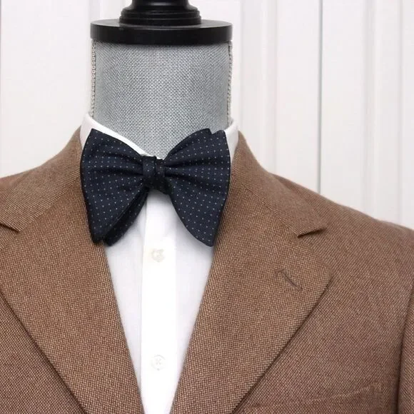 Men's Self tied‎ Bow Tie Silk Big Butterfly Bow tie S542 Christmas Gift